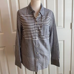 EUC Merona Long Sleeve Button-Up Blouse